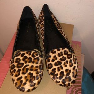 Cole Haan Textured Cheetah Flats